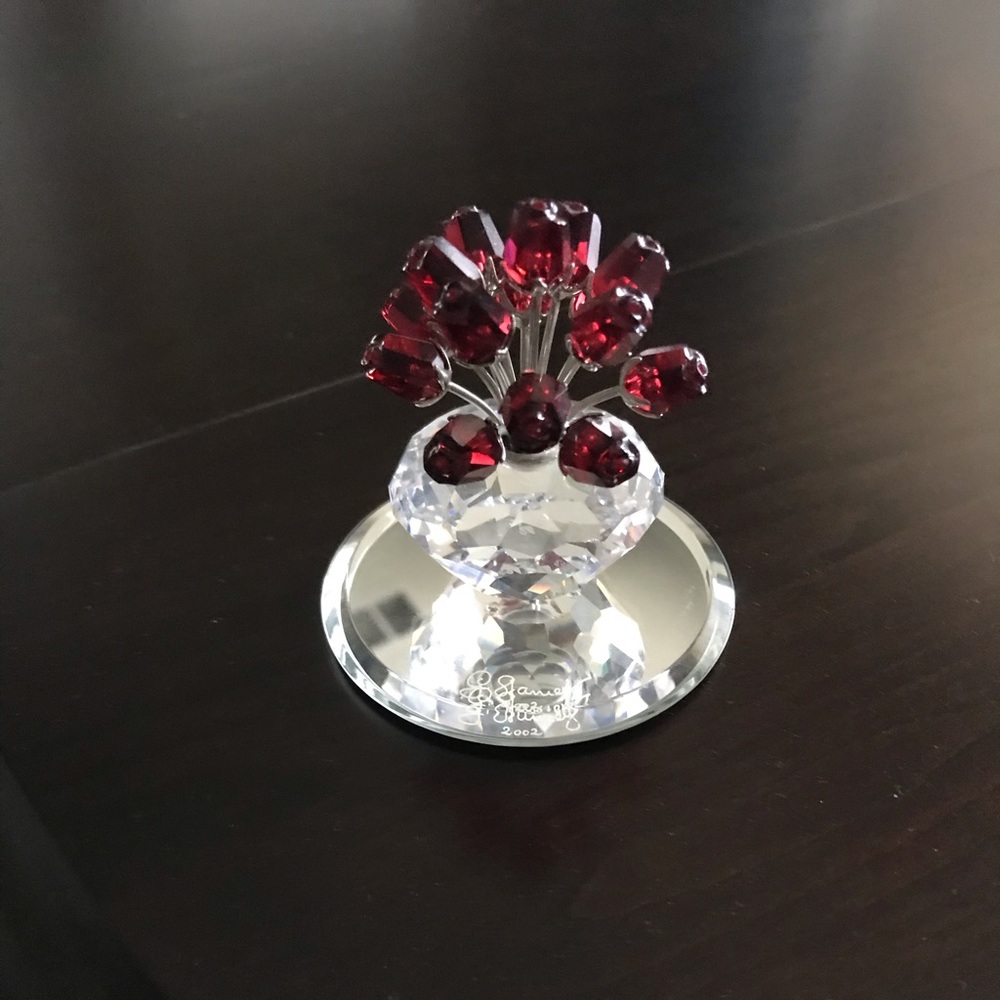 Swarovski Vase of Roses
